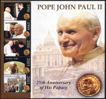 Guyana 3852 Ae Sheet,MNH. Election Of Pope John Paul II,25th Ann.2004. - Guiana (1966-...)