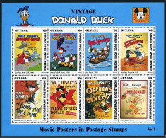 Guyana 2769 Ah Sheet,MNH.Michel 4366-4373 Klb. Walt Disney,1993.Movie Posters. - Guiana (1966-...)