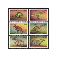 Guyana 3265-3270,3273-3274,MNH.  Prehistoric Wildlife,1998.Dinosaurs. - Guyane (1966-...)