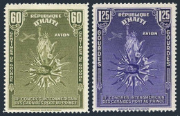 Haiti C12-C13,hinged.Mi 284-285.Inter-American Caribbean Conference.1941.Liberty - Haiti