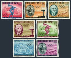 Haiti 462-C165,MNH.Michel 629-635.Olympics Rome-1960.Stadium.Pierre De Coubertin - Haiti