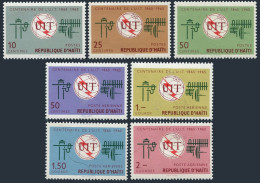 Haiti 526-528,C242-C245,C245a,MNH.Michel 826-832,Bl.31. ITU-100,1965.Equipment. - Haiti