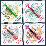 Haiti 503-C207,MNH.Mi 741-744. Peaceful Uses Of Outer Space,1963.Vertical Black. - Haiti