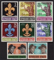 Haiti 491-C195, C195a, MNH. Mi 710-717, Bl.25. Boy Scouts, 1962. Baden-Powell. - Haiti