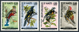 Haiti C344A-C344DD, MNH. Michel 1062-1065. Birds. Overprinted APOLLO XI, 1969. - Haiti