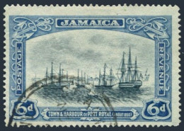 Jamaica 95, Used. Michel 100. Port Royal In 1853, 1922. - Jamaica (1962-...)