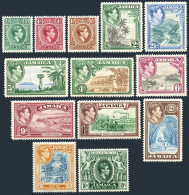 Jamaica 116-128, MNH. Mi 122-134. King George VI, 1950. Landscapes, Industries, - Jamaique (1962-...)