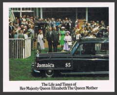 Jamaica 603, MNH. Michel 611 Bl.26. Queen Mother Elizabeth, 85th Birthday. 1985. - Jamaica (1962-...)