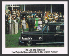 Jamaica 603, MNH. Michel 611 Bl.26. Queen Mother Elizabeth, 85th Birthday. 1985. - Jamaique (1962-...)