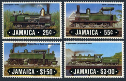 Jamaica 583-586, MNH. Michel 595-598. Early Steam Engines, 1984. Locomotives. - Jamaique (1962-...)