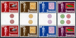 Jamaica 457-460 Gutter, MNH. Michel 458-461. Sir Rowland Hill, 1979. Map. - Jamaica (1962-...)