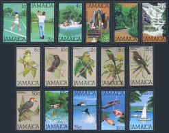 Jamaica 465-481,MNH. Mi 466-481. Tourism 1979-1980.Tennis,Waterfalls,Birds,Fish, - Jamaica (1962-...)