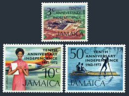Jamaica 360-362, MNH. Michel 355-357. INDEPENDENCE 1962-1972. Bauxite, - Jamaica (1962-...)