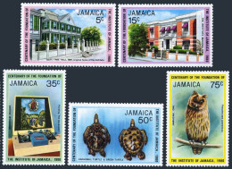 Jamaica 484-488, MNH. Michel 482-486. Institute-100, 1980. Turtles, Owl. - Jamaique (1962-...)