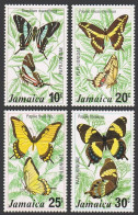 Jamaica 398-401, 401a Sheet, MNH. Mi 398-401,Bl.8. Butterflies, 1975. Graphium - Jamaique (1962-...)