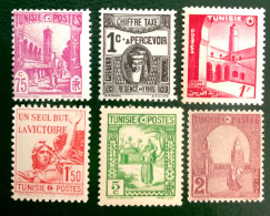 TUNISIE  1906 A 1943 - TIMBRES DIVERS - NEUFS** - Unused Stamps