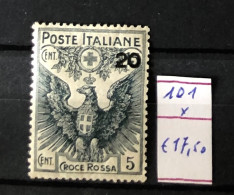 Italie Timbres N°101 Neuf* - Neufs