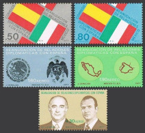 Mexico 1156-1157,C537-C539,MNH. Diplomatic Relations With Spain,1977.Juan Carlos - Mexico