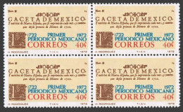 Mexico 1039 Block/4,MNH.Michel 1369. Mexican Newspaper Gaceta De Mexico,250,1972 - Mexico
