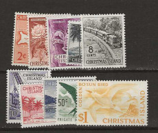 1963 MNH Christmas Island Mi 11-20 - Christmaseiland