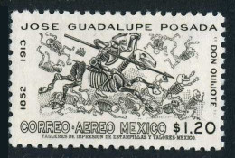 Mexico C278, MNH. Michel 1154. Jose Guadalupe Posada, Satirical Artist, 1963. - Mexico