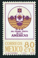 Mexico 1046 Block/4,MNH.Michel 1380. Stamp Day Of The Americas,1972.Caravel. - Mexico