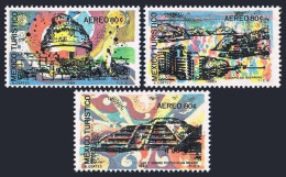 Mexico C354-C356,MNH.Michel 1317-1319. Tourism 1969.Pyramid,Teotihuacan;Acapulco - Mexico