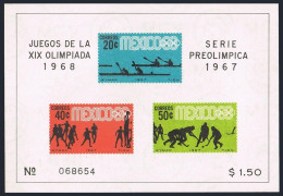 Mexico 983a,985a,C329a,C331a,MNH.Michel 1245-1253,Bl.7-10. Olympics Mexico-1968. - Mexique