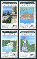 Mexico 1190-1191,C615-C616 Sheets,MNH.Michel 1645-1648. Tourism 1979.Cities. - Mexique