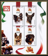 Mexico 2149 Ad Sheet,MNH.World Dog Show,1999.Chihuahua,Xoloitzcuintle,Rottweiler - Mexique