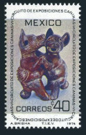 Mexico 1062 Block/4, MNH. Mi 1418. Traveling Dog Exhibition, 1974. Dancing Dogs. - Mexico