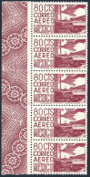 Mexico C266b Strip/5, MNH. Michel 1029-IIC. Mexico City University, 1963. - Mexique