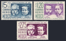 Mexico C236-C237A, MNH. Constitution-100, Portraits 1956-1963. - Mexique