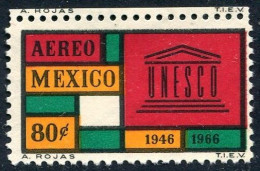 Mexico C321a Perf 10.5, MNH. Michel 1224C. UNESCO, 20th Ann. 1966. - Mexico