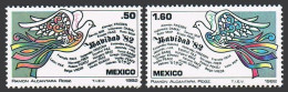 Mexico 1299-1300 Blocks/4, MNH. Michel 1846-1847. Christmas 1982. Doves. - Mexiko