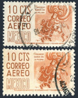 Mexico C209-C209a, Used. Michel 1022A-1022aA. Air Post 1953. Oaxaca, Dance. - Mexique