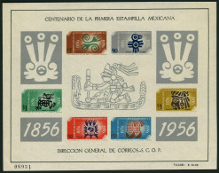 Mexico 896a, C234a Sheets, MNH. Michel Bl.1-2. First Mexican Stamps-100, 1956. - Mexico