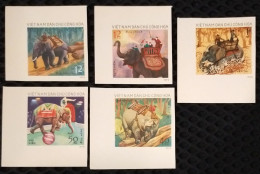 North Vietnam Viet Nam MNH Imperf Stamps 1974 : Vietnamese Elephants / Elephant / Timber / Circus (Ms285) - Vietnam