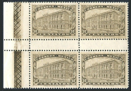 Mexico 648 Wmk 156 Gutter Block/4, MNH. Mi 577. Communications Building, 1923. - Mexique