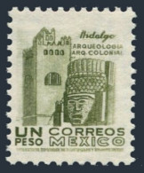 Mexico 82 Perf 11, Hinged. Michel 1116C. Convent & Carved Head, 1958. - Mexiko