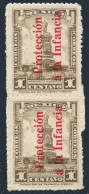 Mexico RA 4 Pair,MNH.Michel ZS 4. Postal Tax Stamps 1929. Morelos Monument. - Mexico