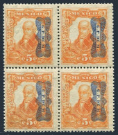 Mexico 521 Block/4,MNH.Michel 450. Miguel Hidalgo,Corbata Inverted,1916. - Messico