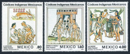 Mexico 1290-1292 Blocks/4,MNH.Mi 1837-1839. Florentine Codex Illustration,1982. - Messico