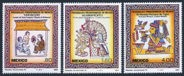 Mexico 1285-1287 Bl./4,MNH.Mi 1832-34. Pre-Hispanic Art 1982.Tariacuri,Emperor, - Mexique