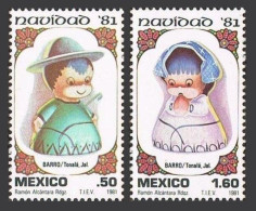 Mexico 1252-1253 Blocks/4,MNH.Michel 1765-1766. Christmas 1981.Shepherd,Girl. - Mexico