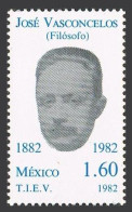 Mexico 1309 Block/4, MNH. Michel 1856. Jose Vasconcelos, Philosopher, 1982. - Mexique