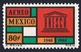 Mexico C321 Perf 11 Block/4,MNH.Michel 1224A. UNESCO,20th Ann.1966. - Mexico