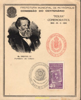 730915 MNH BRASIL 1943 CENTENARIO DE LA CIUDAD DE PETROPOLIS - Nuevos