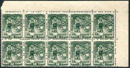 Mexico 838 Wmk 279 Block/4,MNH.Michel 943, Tehuana Indian,1947.
 - Mexico