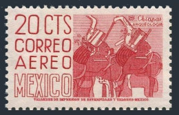 Mexico C220k Perf 11.5x11,MNH.Mi 1023Ax. Air Post 1960.Chiapas Musicians. - Mexico